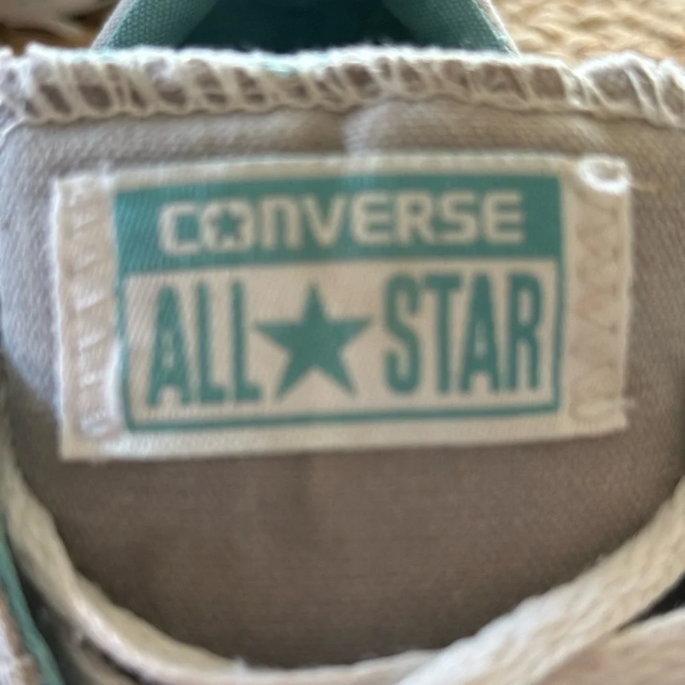 Converse All Star Gray Canvas‎ Sneakers Lace Up Athletic Shoes Junior Size 4